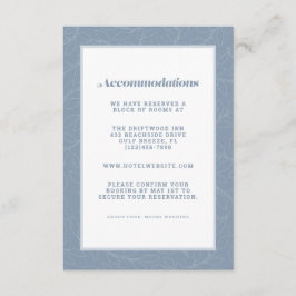 Cartão De Informações Detalhes de Acomodação para Casamento Moderno em A