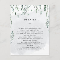 Detalhes de Casamento Aquarela Folhas Caídas