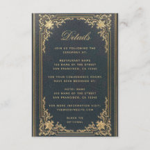 Detalhes de Casamento Azul Elegante - Roteiro Vint
