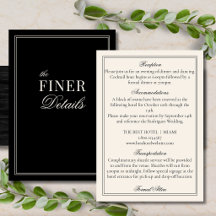 Detalhes de Casamento Black and Ivory Classic Old 