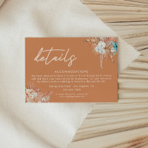Detalhes de Casamento Boho Terracota Modernos