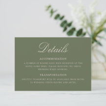 Detalhes de Casamento Clássico em Oliva Elegante