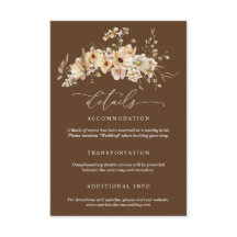 Detalhes de Casamento com Flores Selvagens Bege