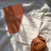 Detalhes de Casamento com Terracota Vintage e Dinh