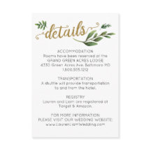 Detalhes de Casamento de Aquarela Elegante com Ver