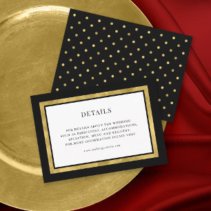 Cartão De Informações Detalhes de Casamento de Arredondar com Clássico 