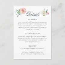 Detalhes de Casamento de Beija-flor Floral em Aqua