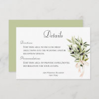 Detalhes de Casamento de Buquês de Ramo Oleícola