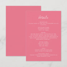 Detalhes de Casamento de Coordenadas Rosa