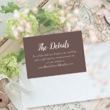 Detalhes de Casamento de Estilo Simples Taupe