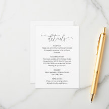 Detalhes de Casamento de Script Mínimo Simples