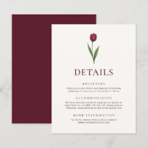 Detalhes de Casamento de Tulipa Minimalista de Mar
