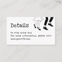 Detalhes de Casamento Doodle + Código QR | Preto e