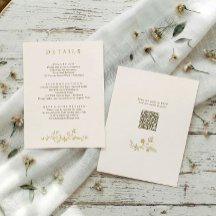 Detalhes de Casamento em Creme Dourado com Flores 