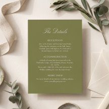 Detalhes de Casamento em Tipografia Verde Oliva Cl