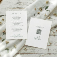 Detalhes de Casamento em Verde Sage Floral Francês