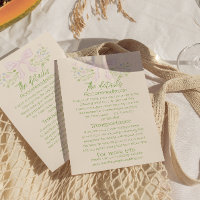 Detalhes de casamento floral com laço verde rosa d