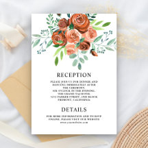 Detalhes de Casamento Floral Terracota Rosas Terro