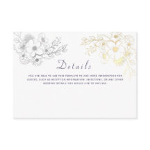 Detalhes de Casamento Floral Vintage