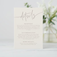 Detalhes de Casamento Greige em Rascunho Informal