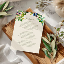 Detalhes de Casamento Mediterrâneo com Ramo de Oli