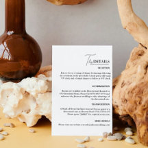 Detalhes de Casamento Mínimo Moderno