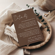 Detalhes de Casamento Modernos Minimalistas Terra 