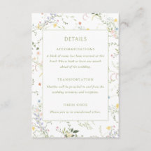 Detalhes de Casamento no Jardim Floral Delicado