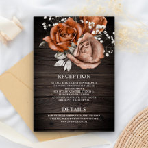 Detalhes de Casamento Rosa Laranja Terracota Queim