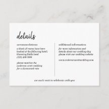 Detalhes de Casamento Simples de Script Moderno Mi