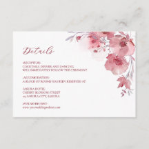 Detalhes de Flores de Aquarela Rosa Desbotado