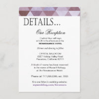 Detalhes de recepção de triângulos geométricos | t