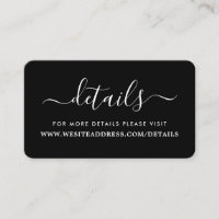 Detalhes de Script Simples Preto e Branco Moderno