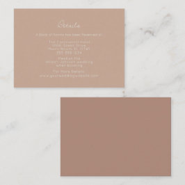 Cartão De Informações Detalhes do Arch Boho e Palm Terracotta