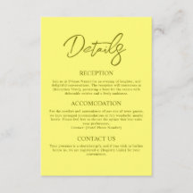 Detalhes do Casamento Amarelo da Manteiga Moderna