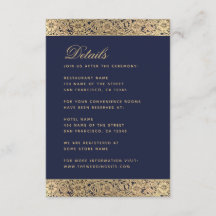Detalhes do Casamento Azul Marinho - Rosas Dourada