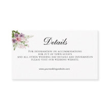 Detalhes do Casamento com Código QR Floral Rosa e 