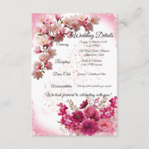 Detalhes do Casamento com Florais Rosa em Branco