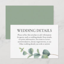 Detalhes do Casamento com Verde de Eucalipto