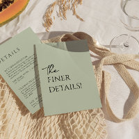 Detalhes do Casamento da Tendy Trendy, Sage Green 
