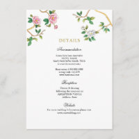 Detalhes do casamento da Watercolor Floral Chinois