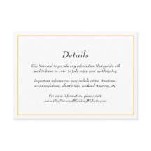 Detalhes do Casamento de Fronteira Dourada Elegant