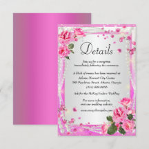 Detalhes Do Casamento De Rosas E Pérolas Rosa