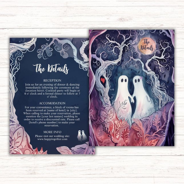 Cartão De Informações Detalhes do Casamento de Soulmates Eternos (Criador carregado)