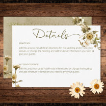 Detalhes do Casamento de Summer Wildflower & Daisi