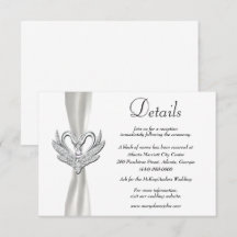 Detalhes do Casamento de Swans de Prata Branca