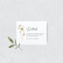 Detalhes do Casamento de Watercolor Wildflower