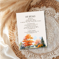 Detalhes do Casamento do Lago Fall com Aquarela