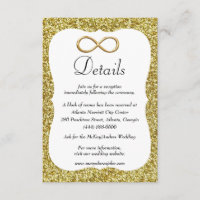 Detalhes do Casamento Dourado do Infinito com Larg