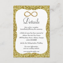 Detalhes do Casamento Dourado do Infinito com Larg